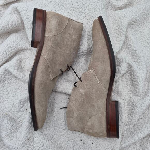 New Vintage Foundry Co Men\'s Suede Aldwin Boots Taupe size 10.5 main image 5